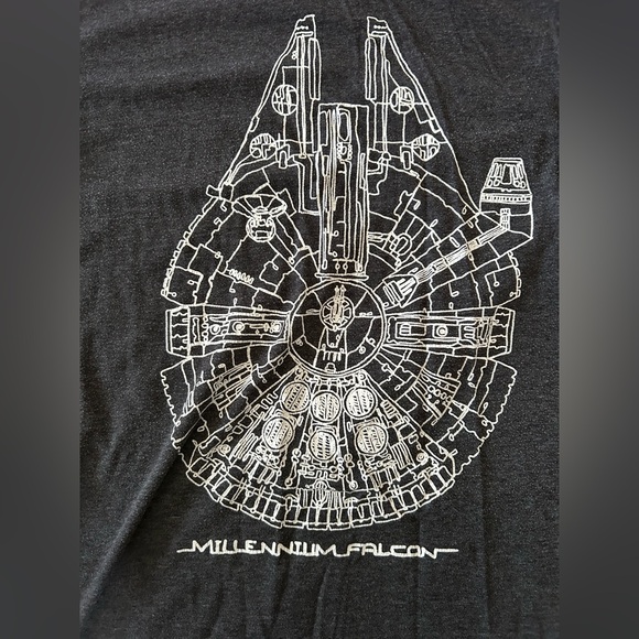 Star Wars Charcoal Shirt with White Design - Picture 2 of 6